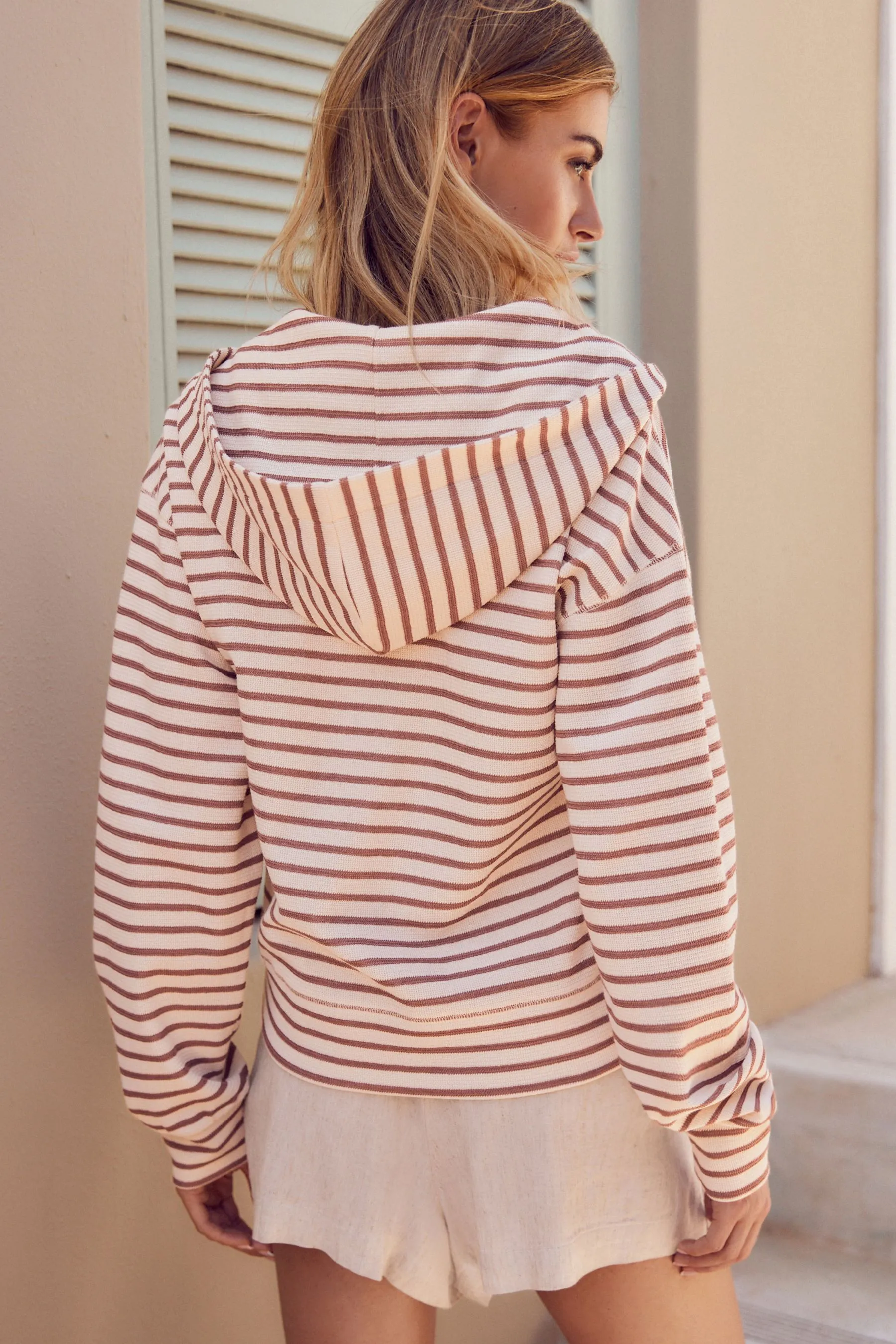 100% Cotton Lightweight Summer Zip Through Hoodie    