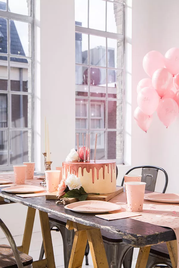 12 palloncini 60° compleanno rosa