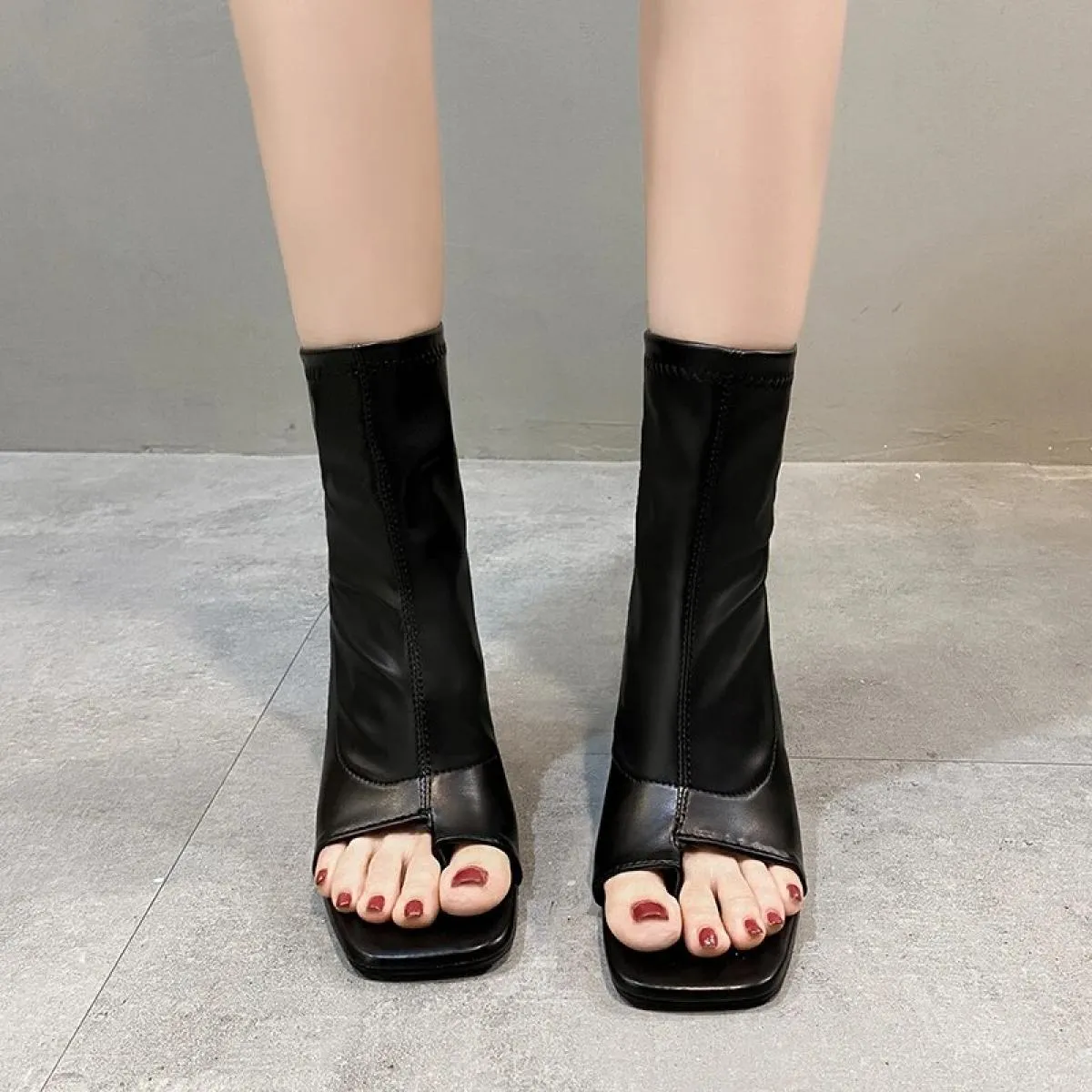 2023fashion Stivaletti Open Toe Scarpe a spillo da donna Moda Sandali comodi Scarpe a spillo Versatile Boo da donna