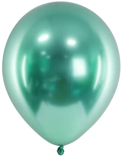 50 palloncini metallici party verde perla 27cm