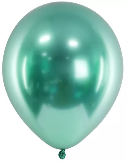 50 palloncini metallici party verde perla 27cm