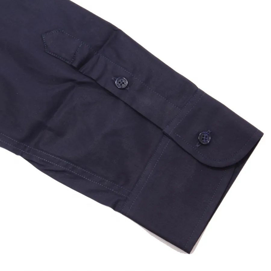 5748AE camicia uomo AERONAUTICA MILITARE cotton blue embroidered logo shirt man