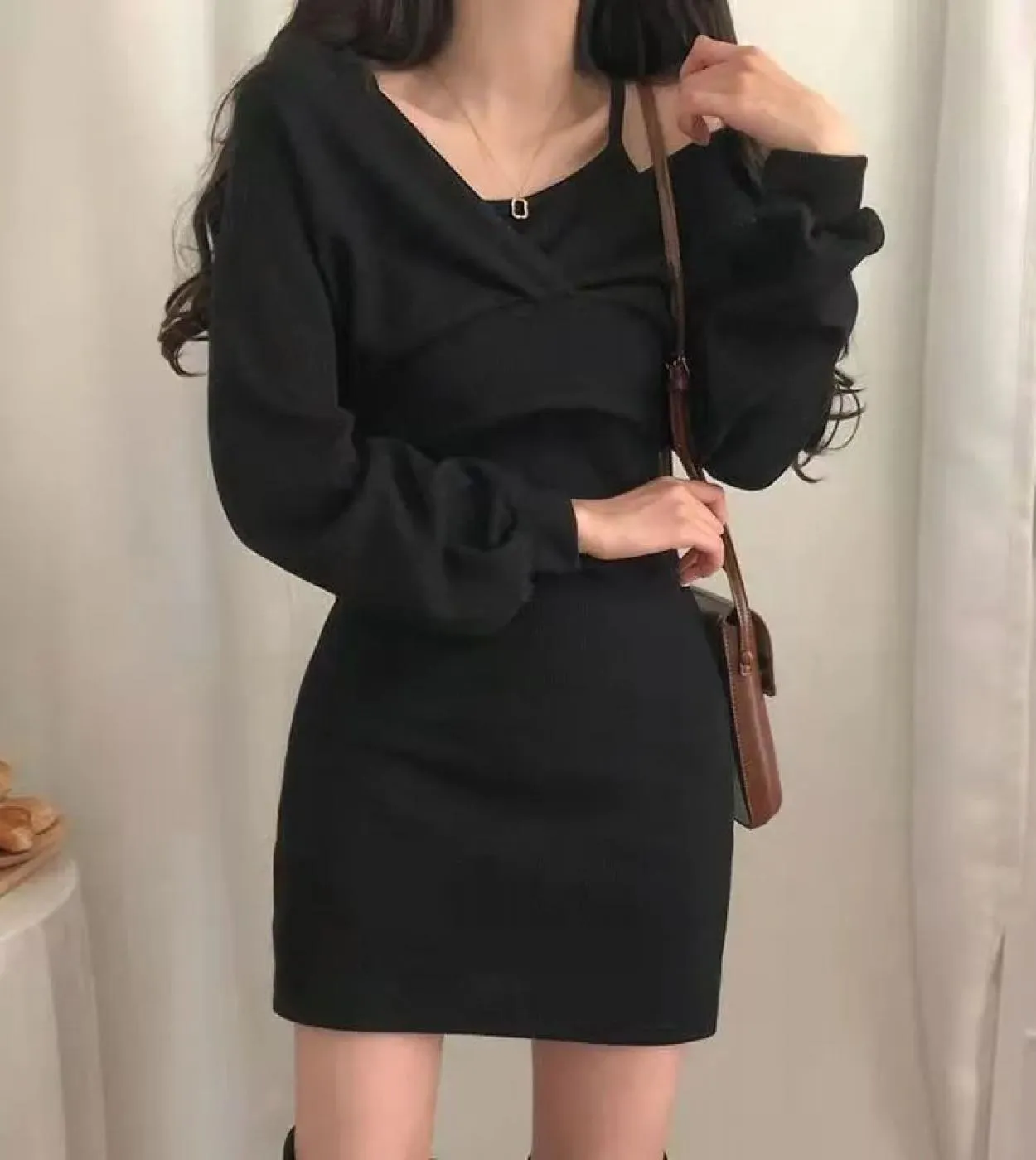 Abito invernale Abiti Donna Autunno Inverno Abito Abiti Aderente Autunno Abito Donna Abiti