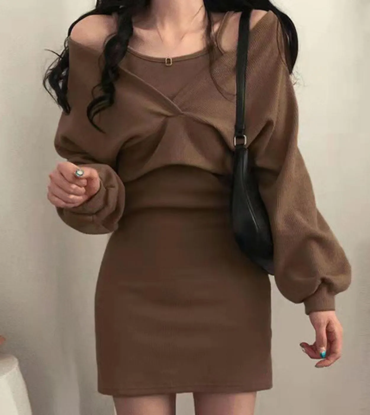 Abito invernale Abiti Donna Autunno Inverno Abito Abiti Aderente Autunno Abito Donna Abiti