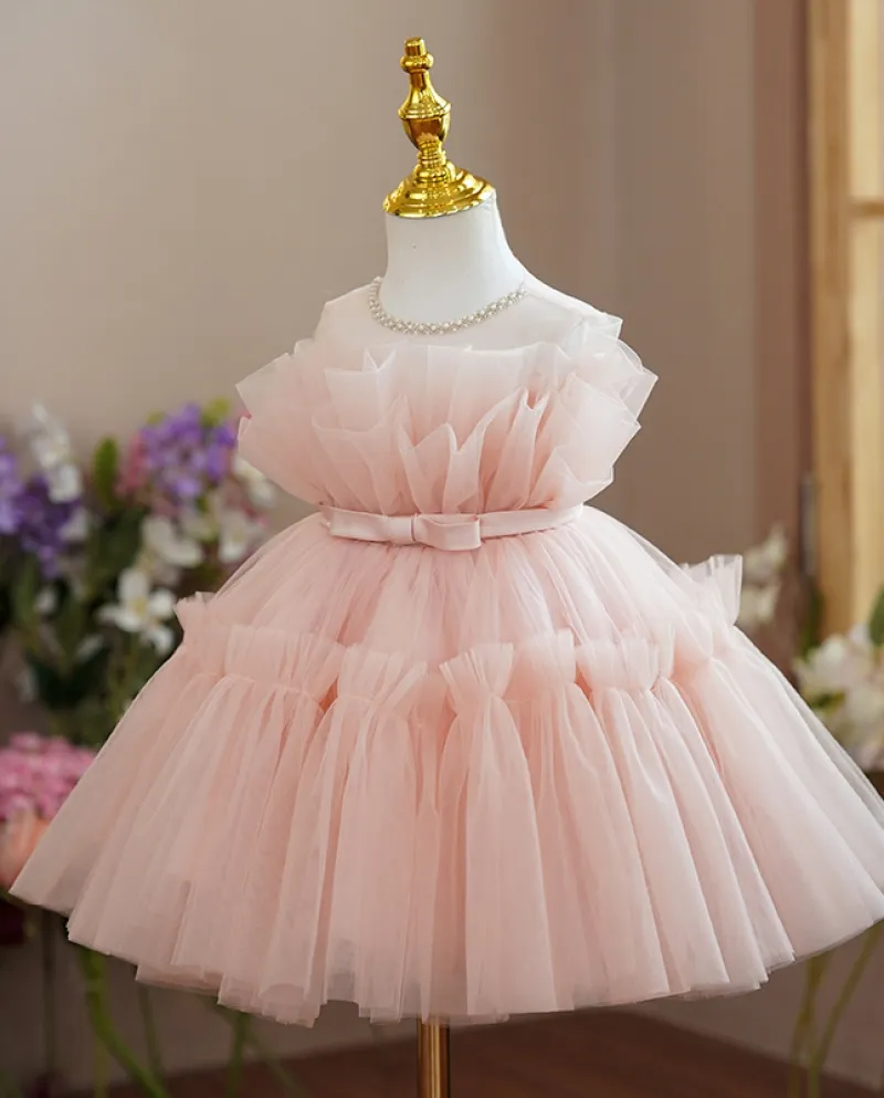 Abito per bambini Abito da principessa Abito da ragazza di fiori Tutu Gonna