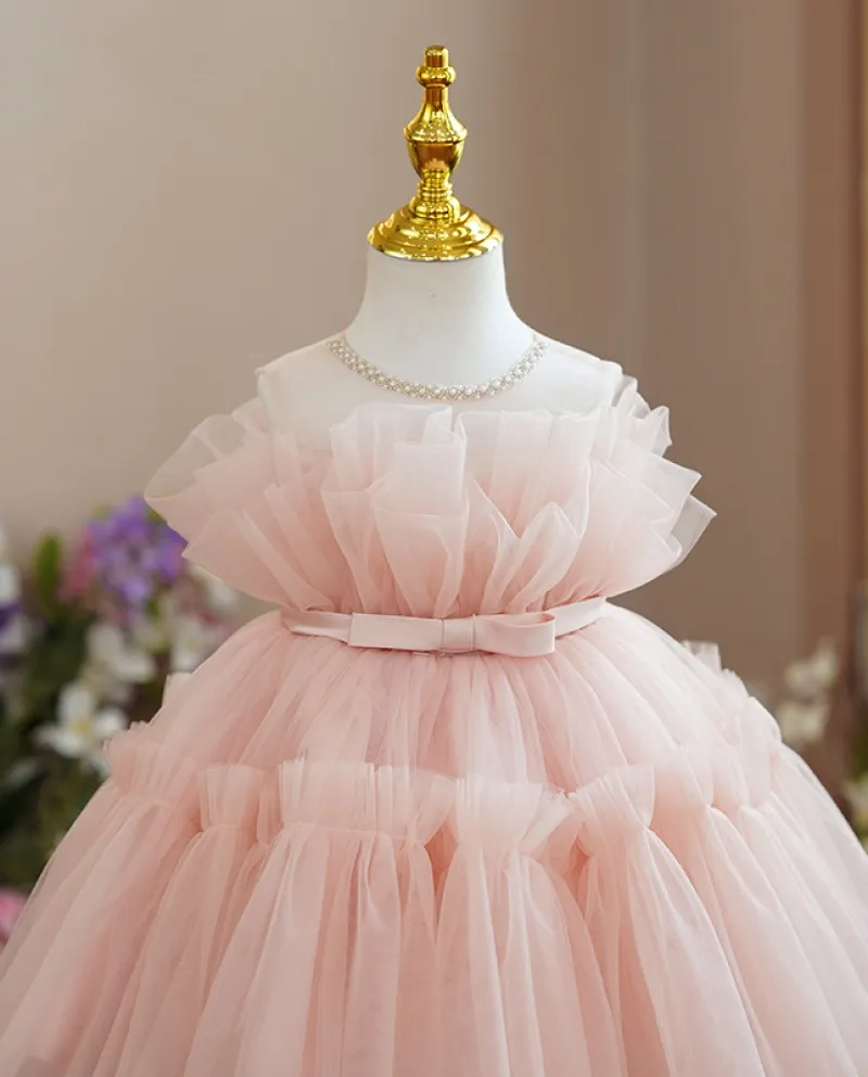 Abito per bambini Abito da principessa Abito da ragazza di fiori Tutu Gonna