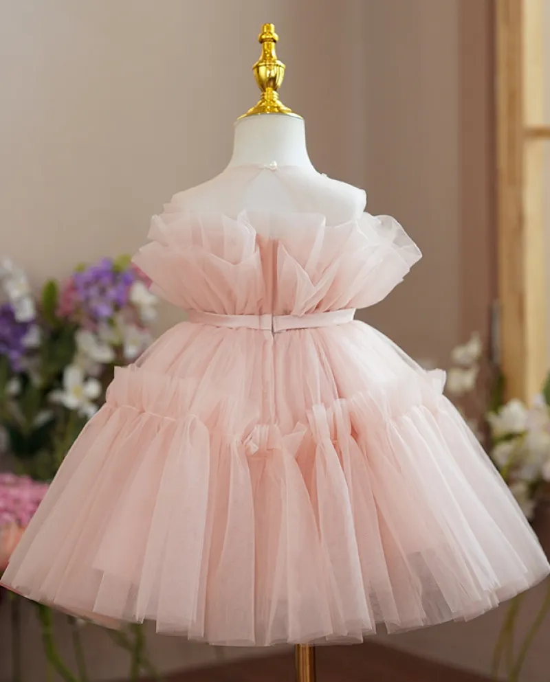 Abito per bambini Abito da principessa Abito da ragazza di fiori Tutu Gonna