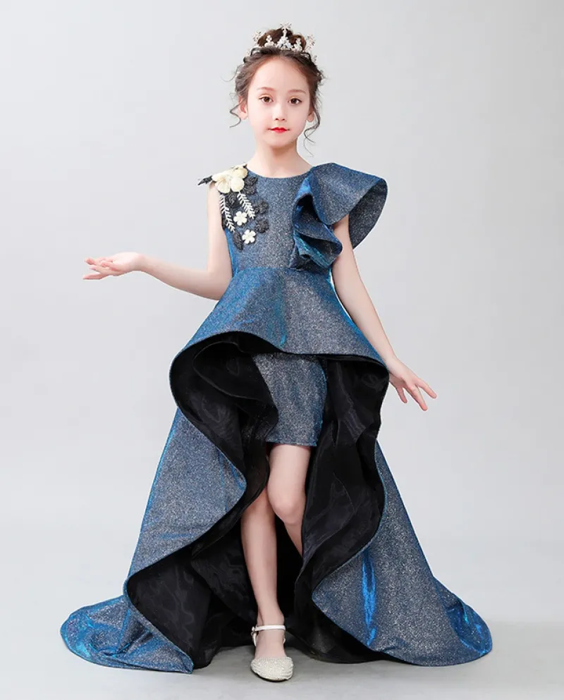 Abito per bambini Abito da principessa per ragazze Modello Catwalk Abito da sera