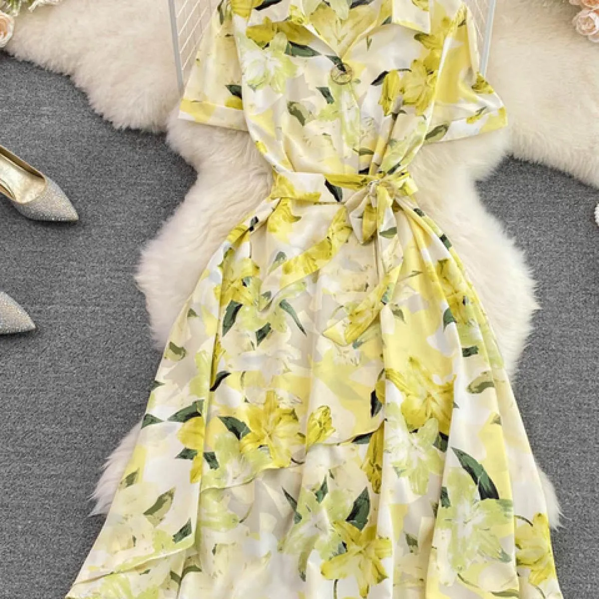Abito viola blu manica blu viola abito donna viola moda abito donna estate