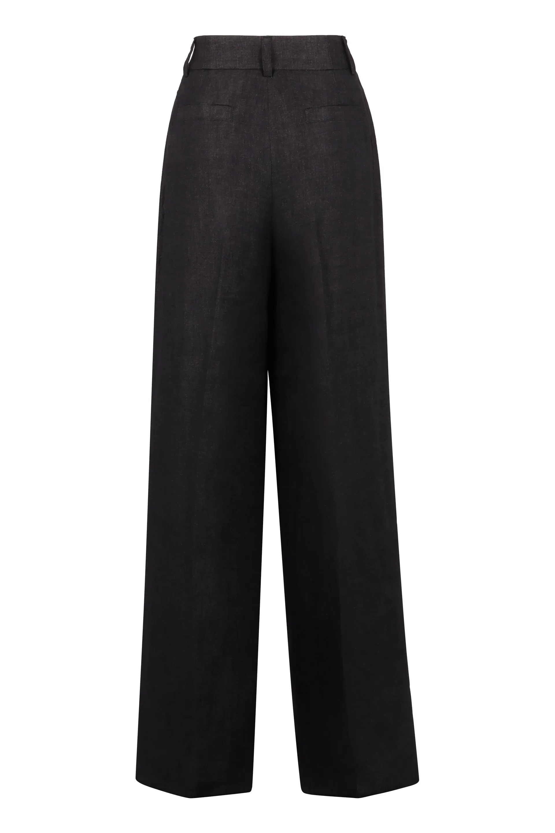 Agnona Pantaloni ampi in lino