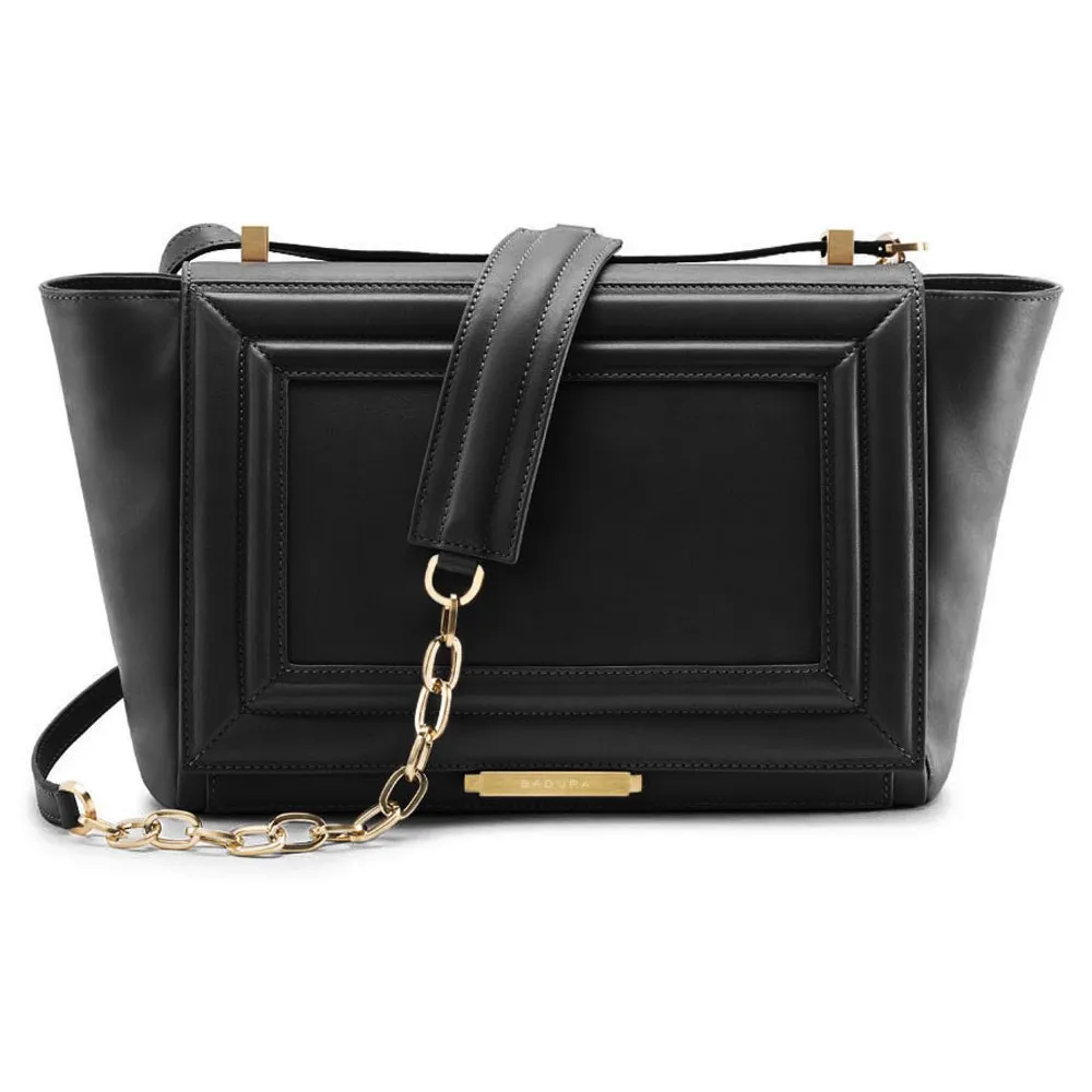 Aleksandra Badura - Luisa Bag - Borsa a Tracolla in Pelle di Capra - Onyx - Borsa in Pelle di Alta Qualità Luxury