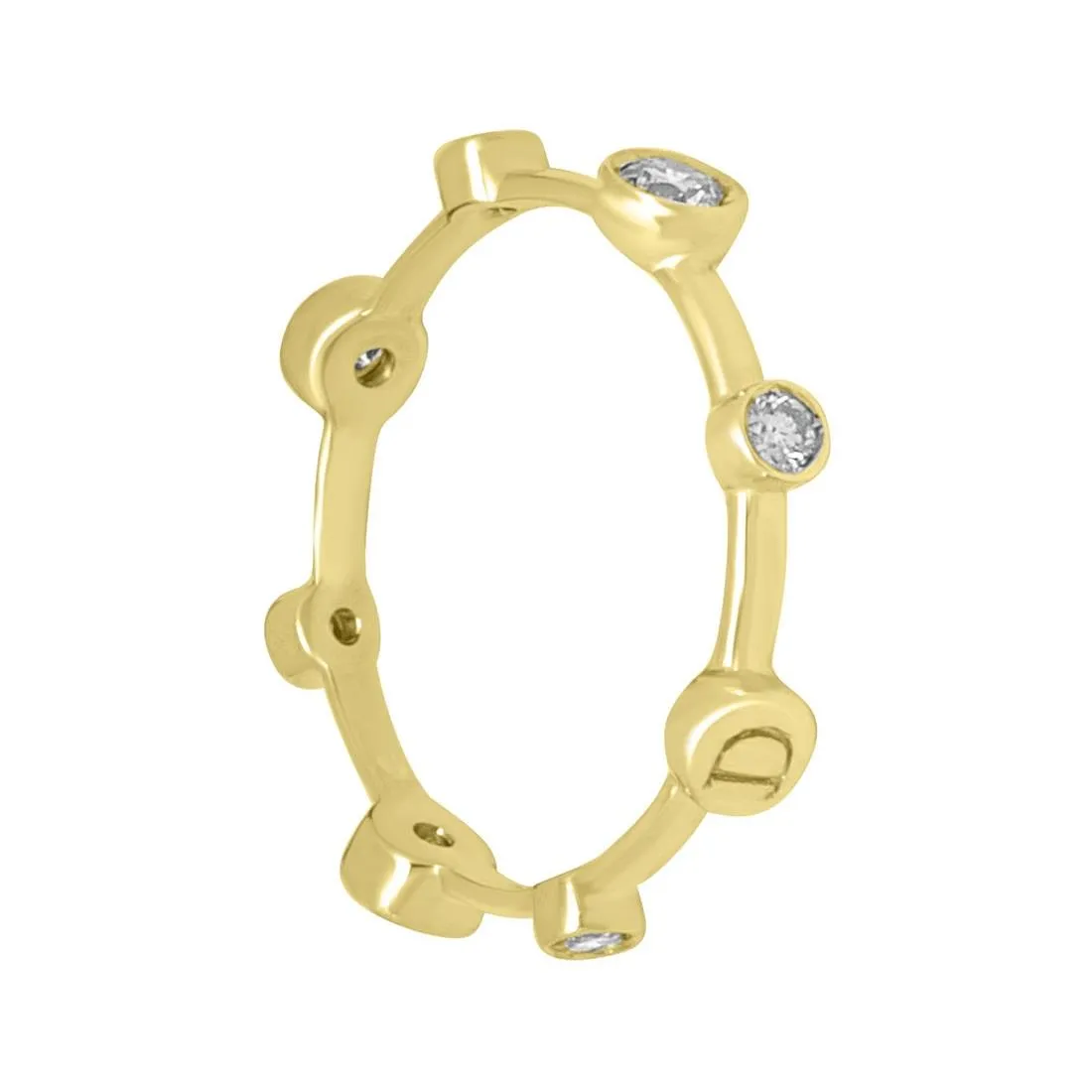 Anello in oro giallo e diamanti ct 0.40, misura 15