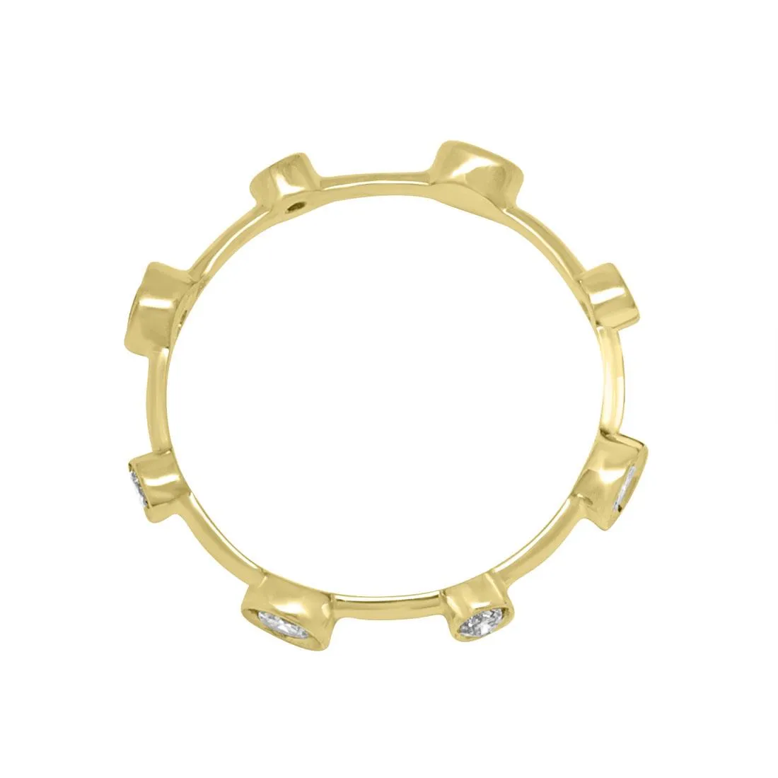 Anello in oro giallo e diamanti ct 0.40, misura 15
