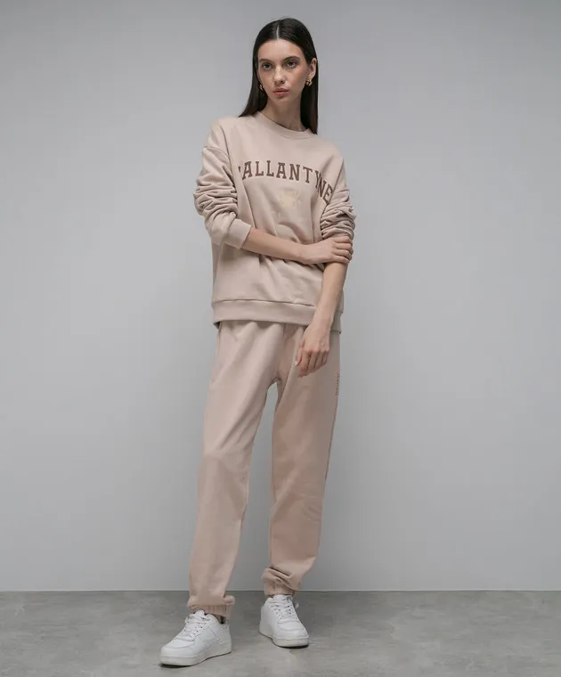 Ballantyne Joggers beige con logo BLT122UCTXX