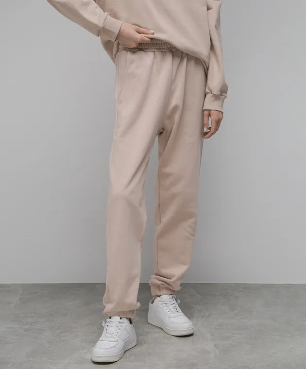 Ballantyne Joggers beige con logo BLT122UCTXX