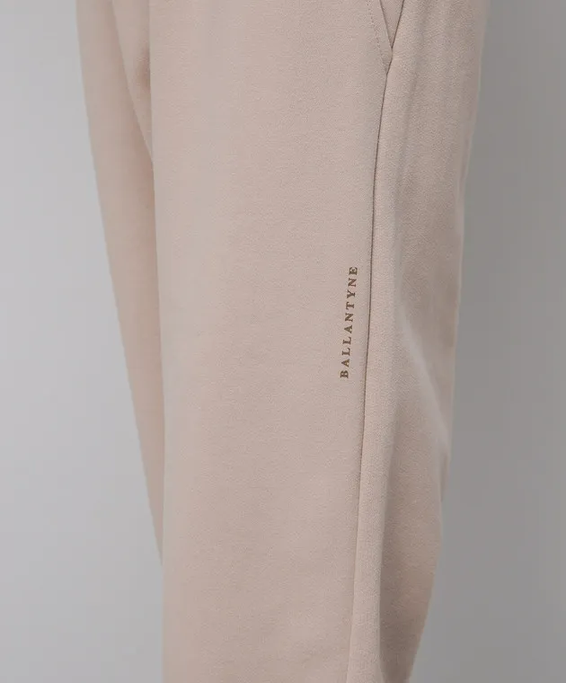 Ballantyne Joggers beige con logo BLT122UCTXX