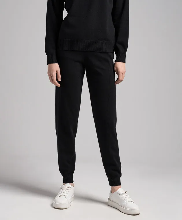 Ballantyne Joggers neri in lana B1T06112WE4