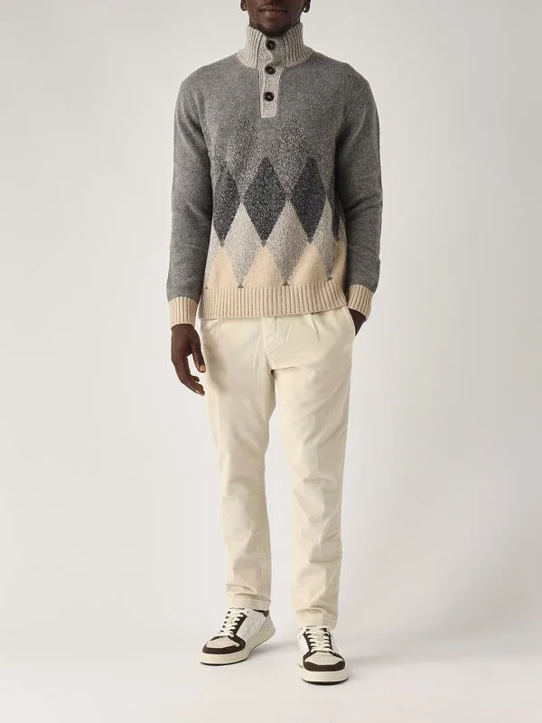 BALLANTYNE  Maglia uomo Ballantyne in lana Grigio