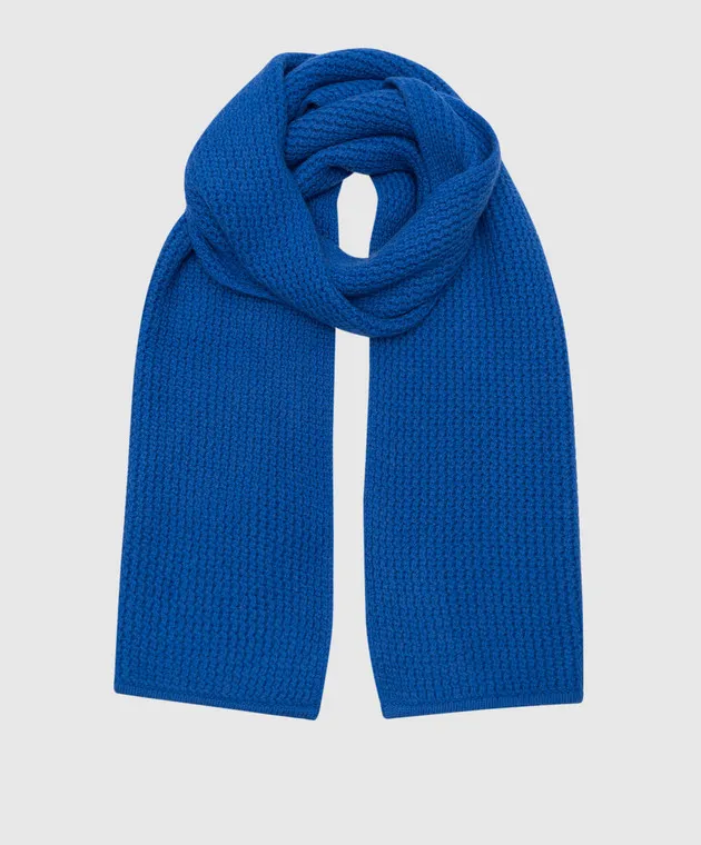 Ballantyne Sciarpa di lana blu B1F0545W060