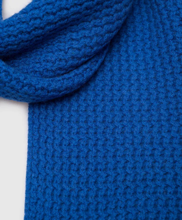 Ballantyne Sciarpa di lana blu B1F0545W060