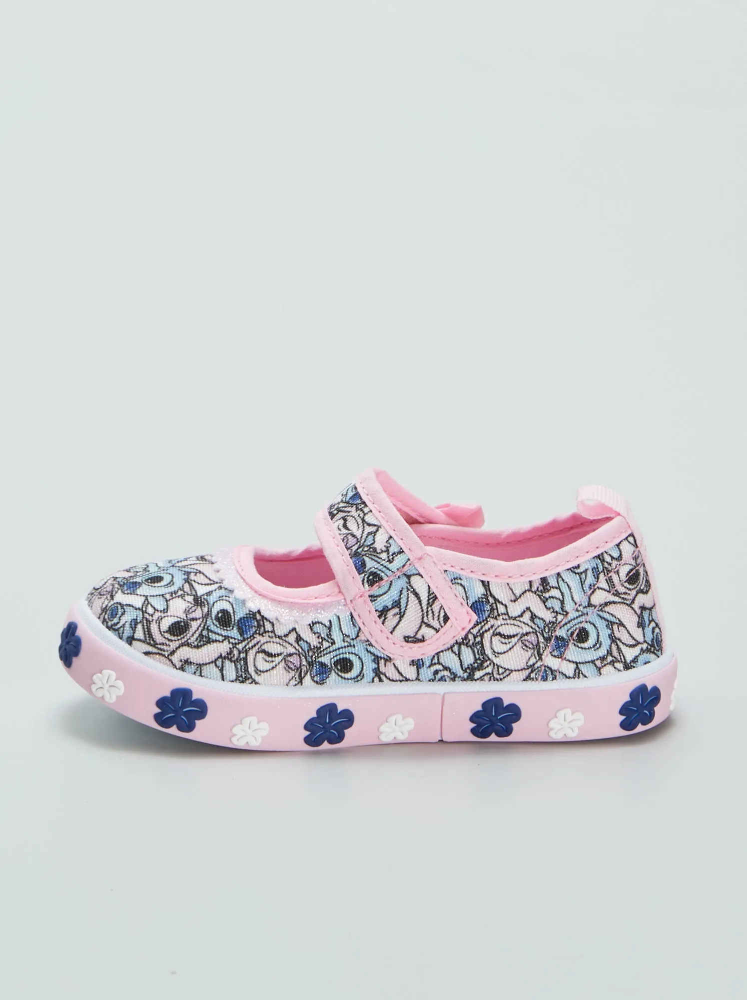 Ballerine in tela 'Stitch' - ROSA