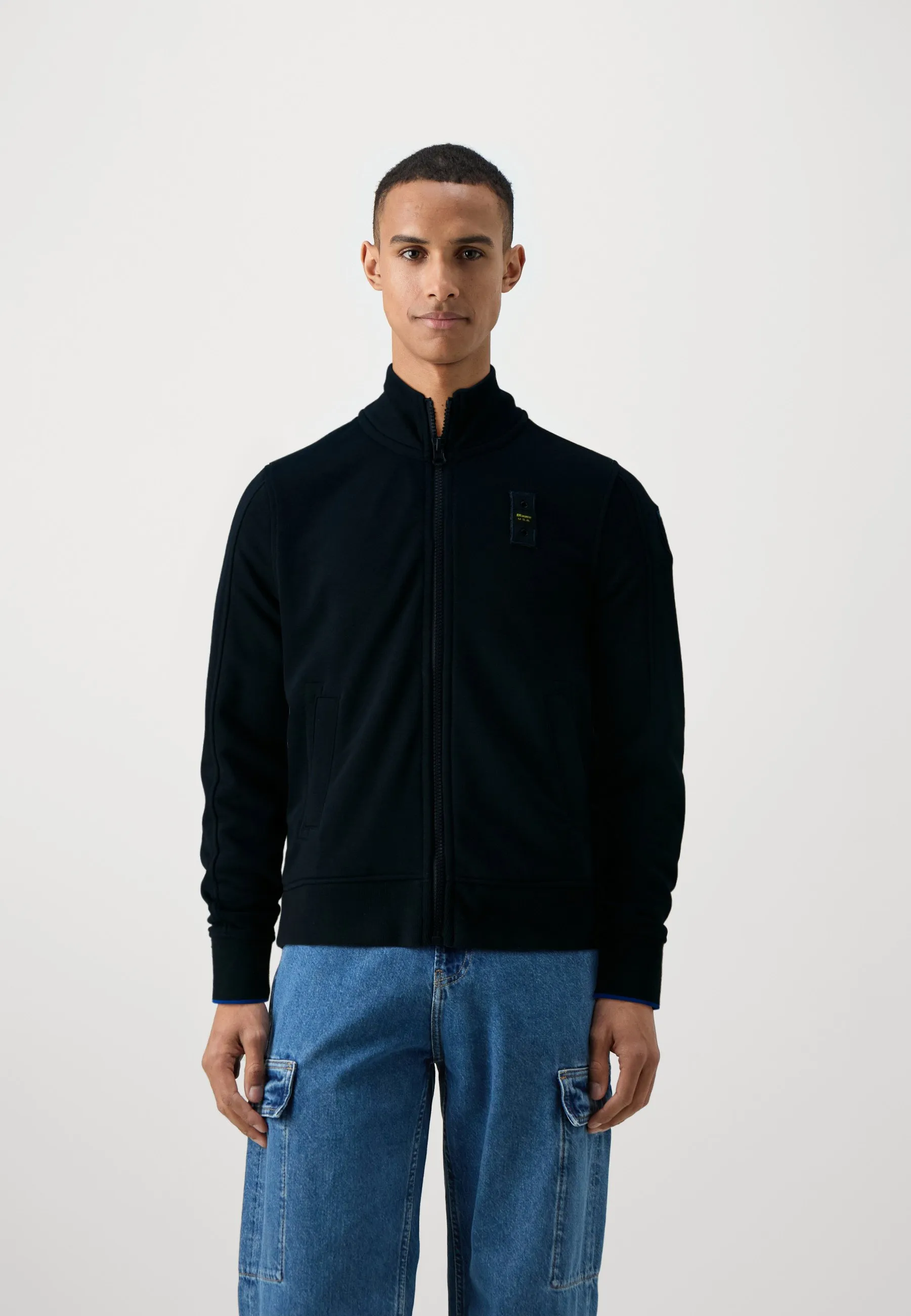 BASIC HIGH NECK - Felpa con zip