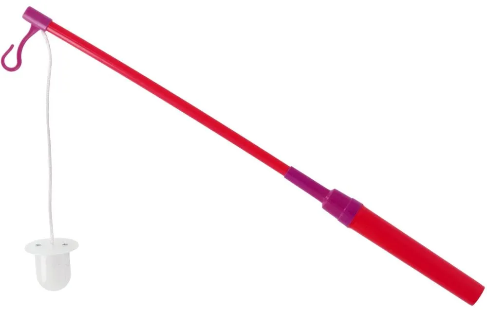 Bastone per lanterna a LED rosso-rosa