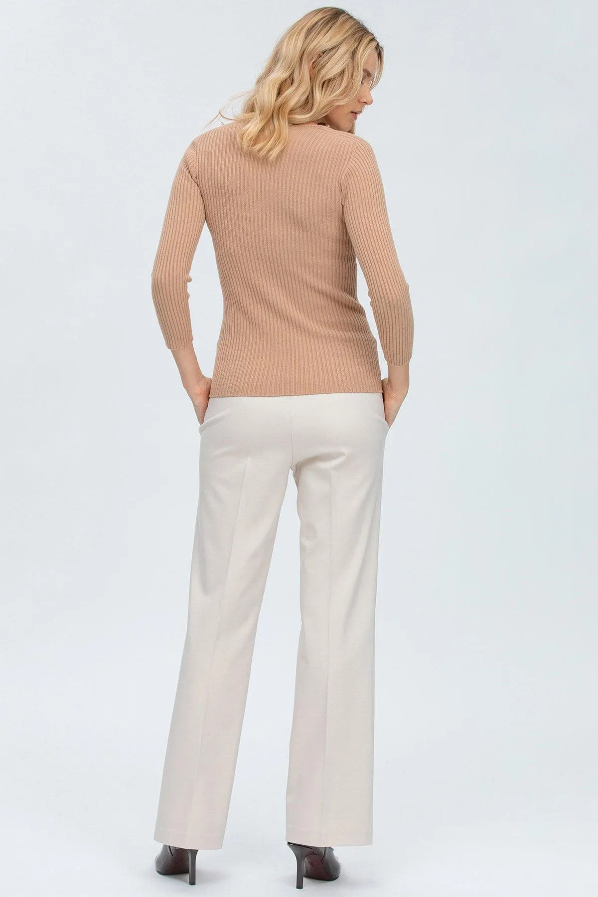 BELLA | Maglia Beige con Manica 3/4