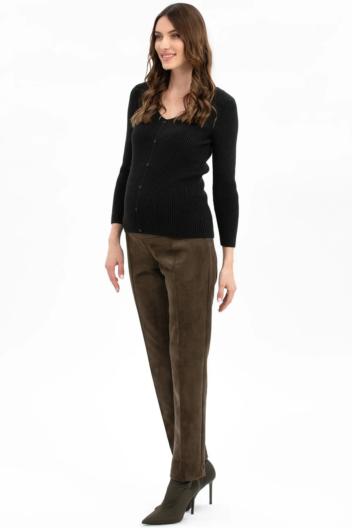 BELLA | Maglia Premaman Nera con Manica 3/4