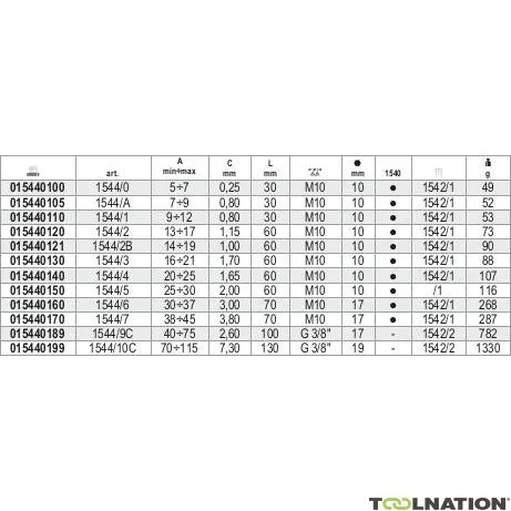 Beta 015440100 1544/0 Estrattore interno 5÷7 mm