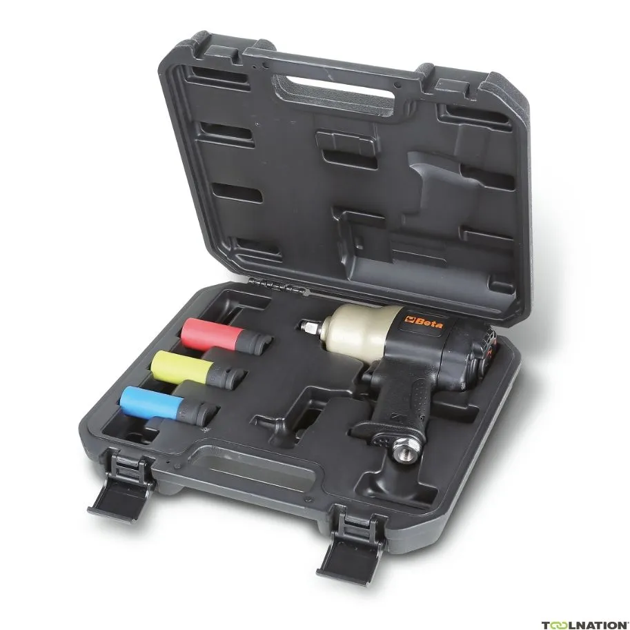 Beta 019270107 Avvitatore a impulsi pneumatico intercambiabile 1/2 " con manicotto macchina, 130 L/min