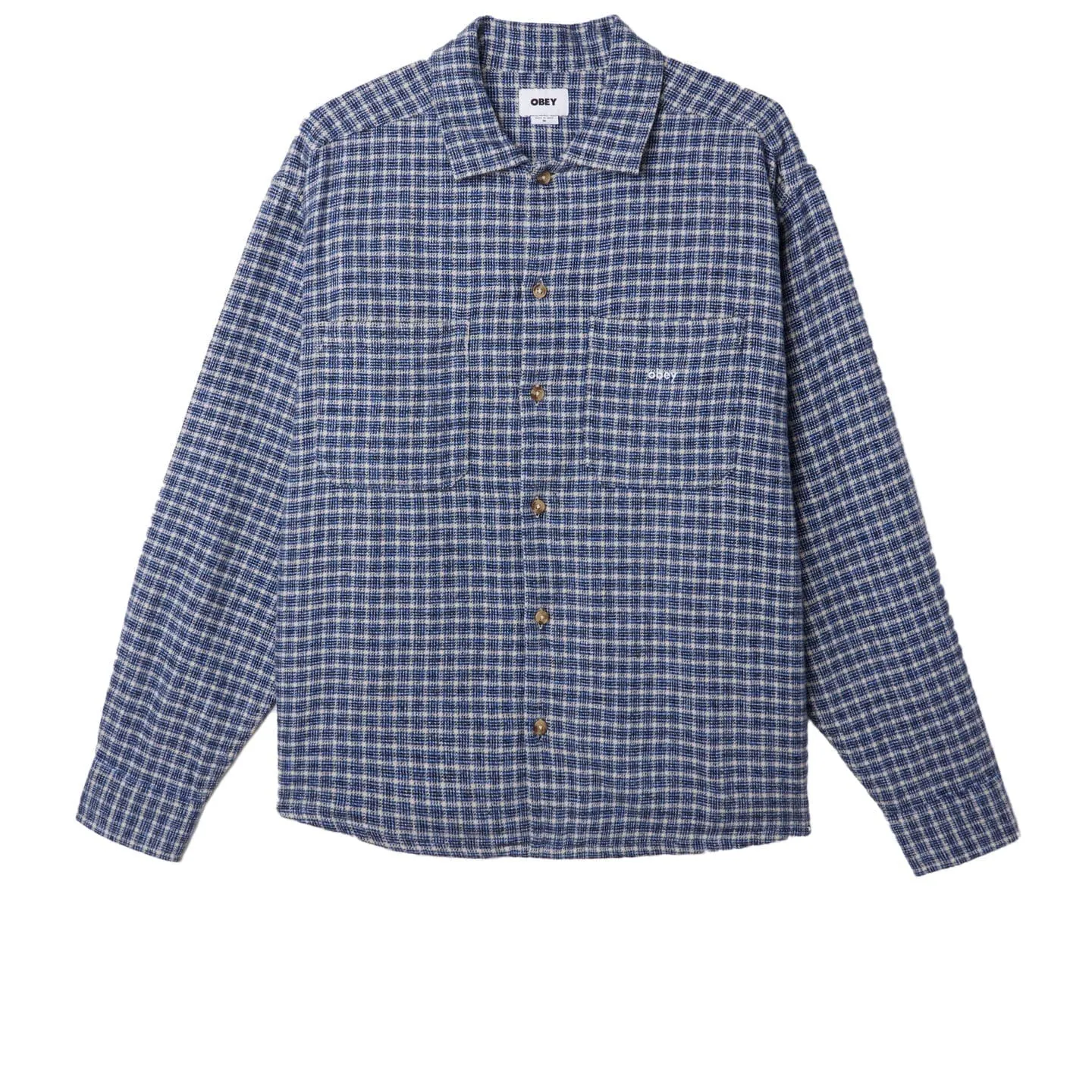 BIGWIG MICRO PLAID WOVEN LS