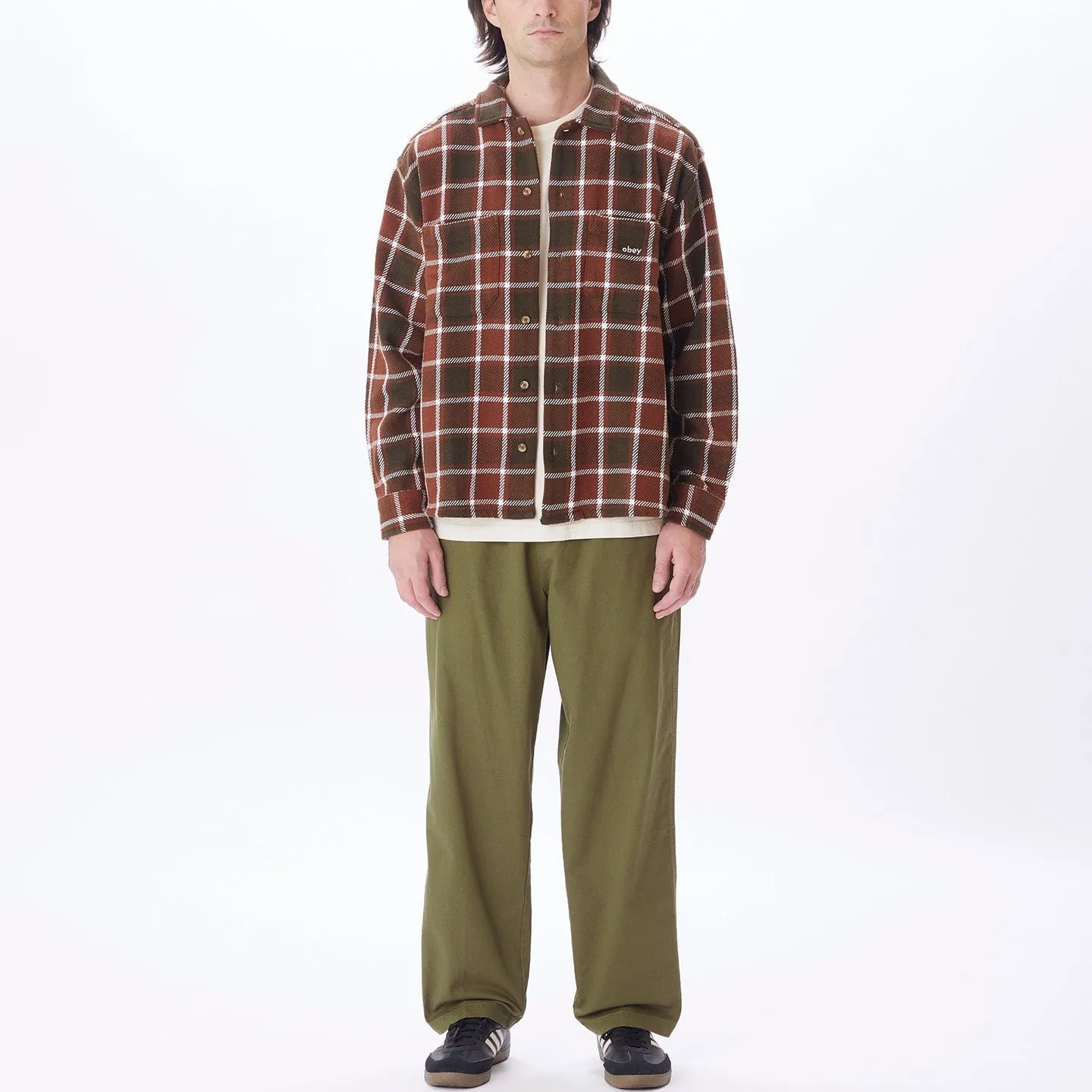 BIGWIG PLAID WOVEN LS
