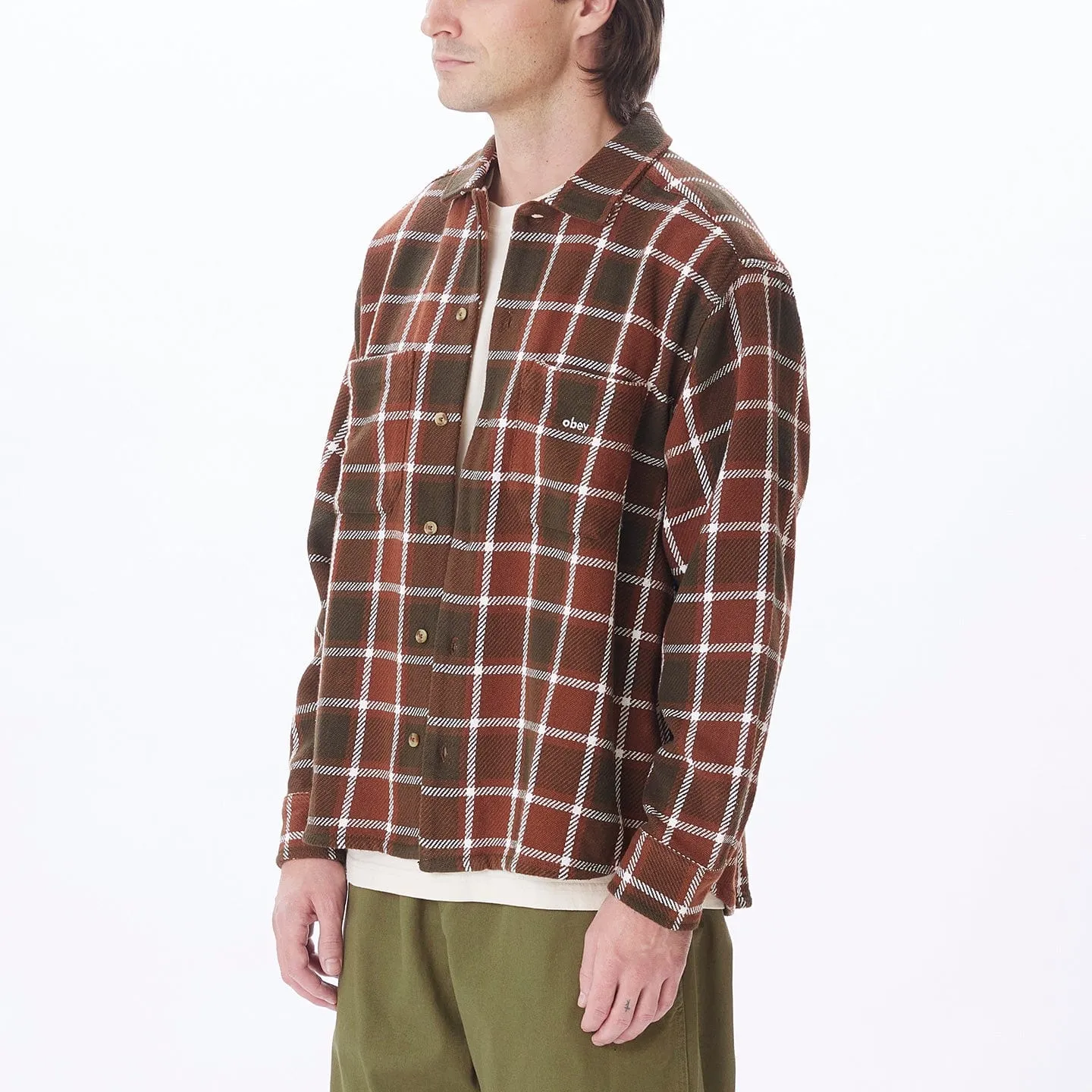 BIGWIG PLAID WOVEN LS