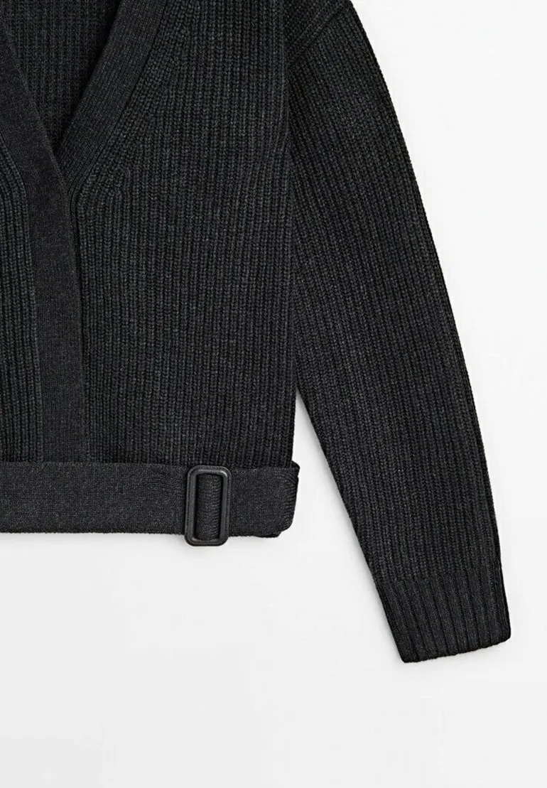 BLEND WITH BELT DETAIL - Cardigan