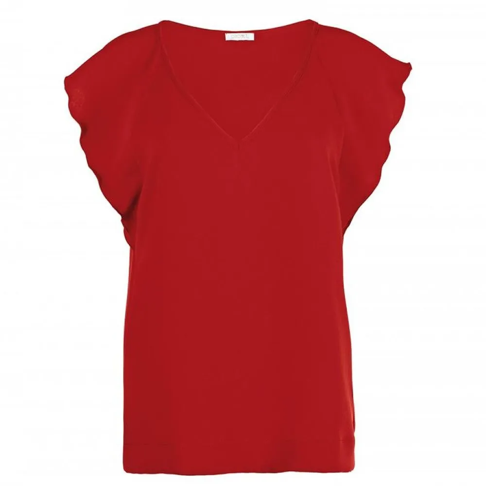 blouse manica ad aletta tinta unita solid color donna oroblu 