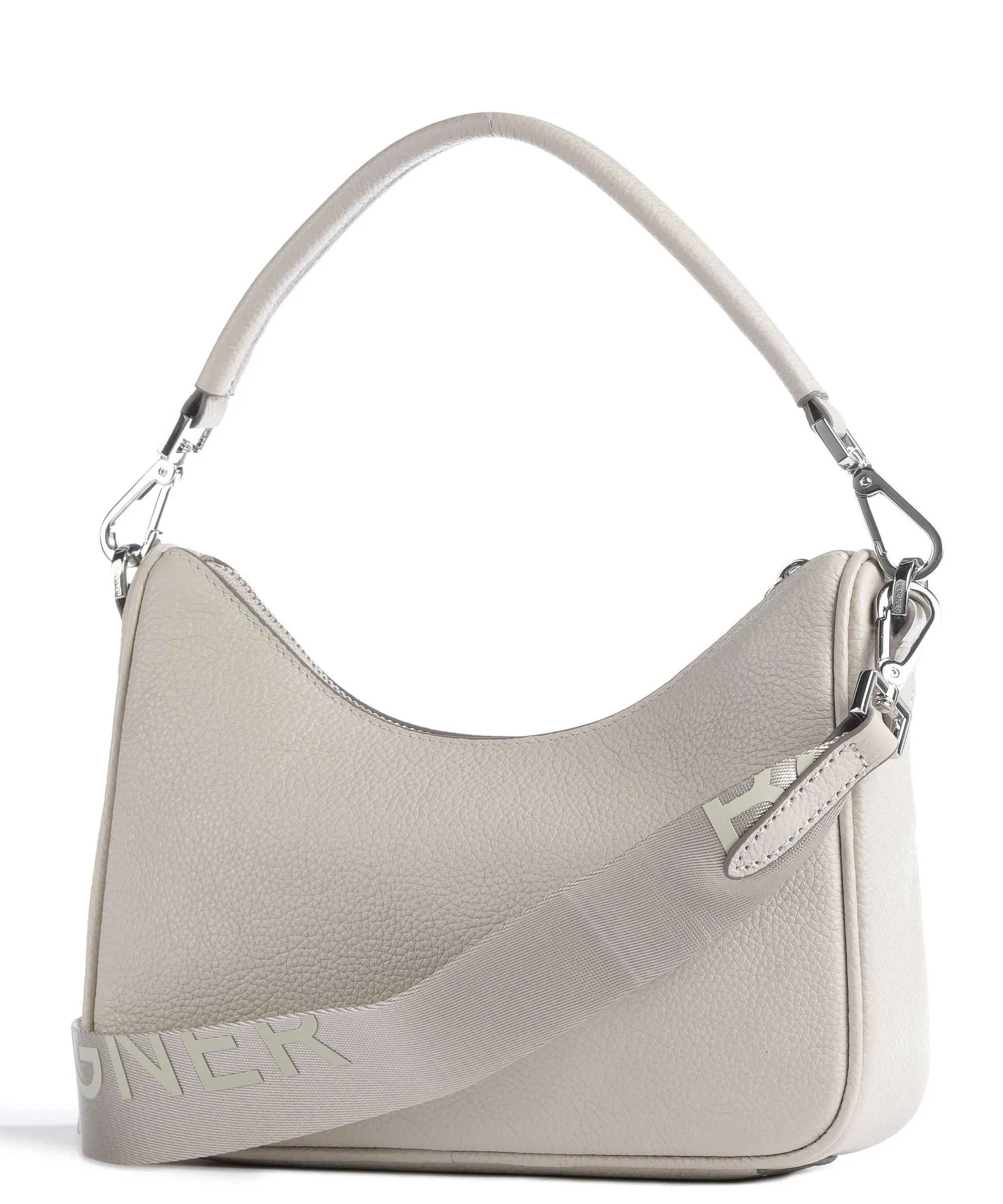  Bogner Pontresina Lora Borsa a spalla pelle granulata grigio  