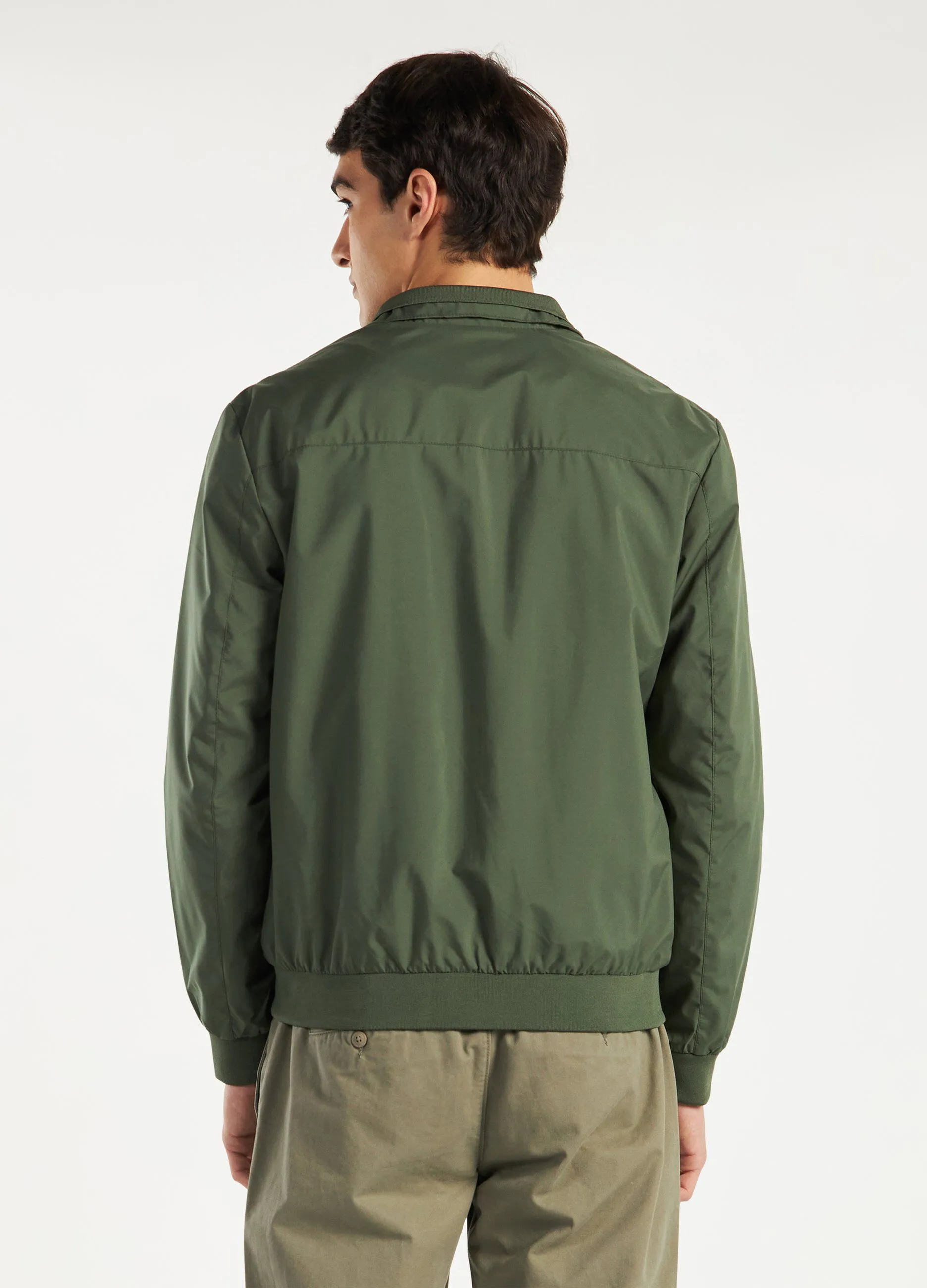 Bomber full zip a collo alto uomo