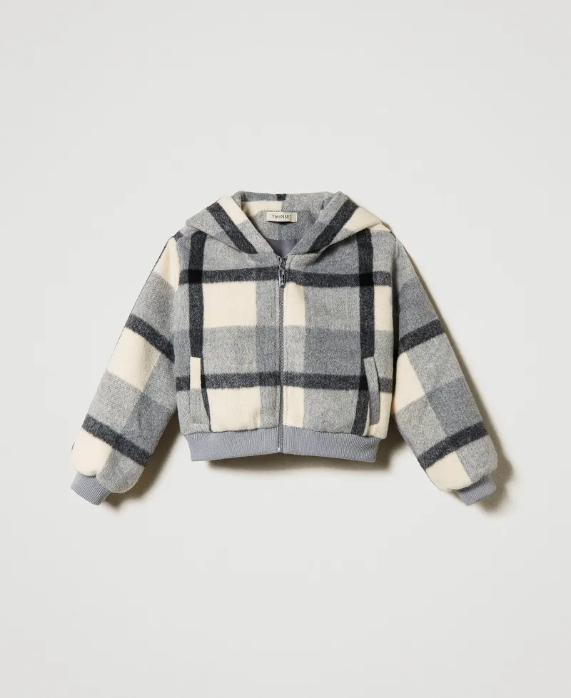 Bomber in panno check