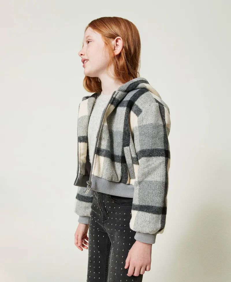 Bomber in panno check