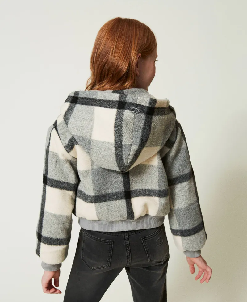 Bomber in panno check