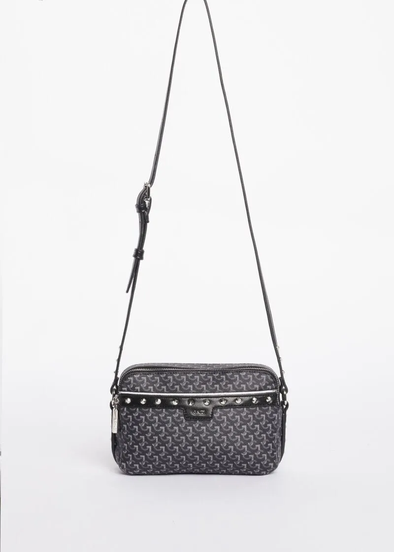 Borsa crossbody con stampa GJ