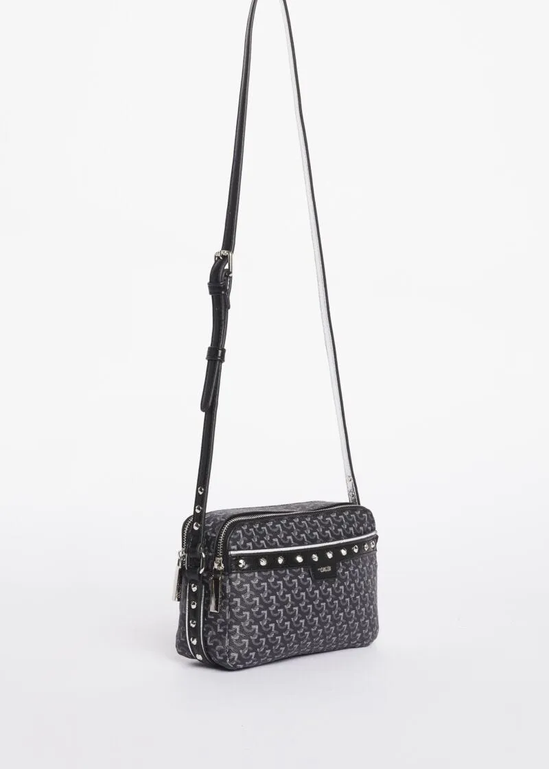 Borsa crossbody con stampa GJ