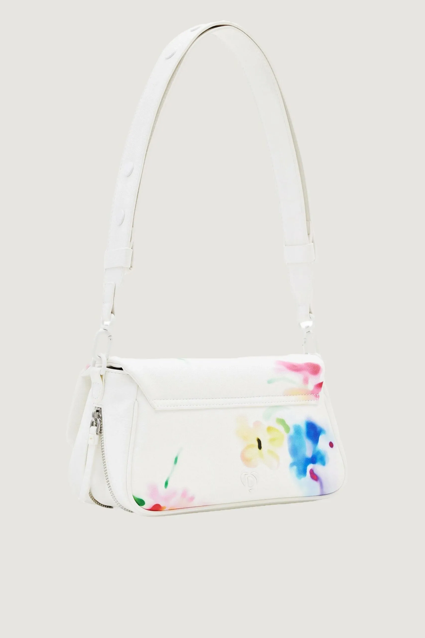 Borsa Desigual liquidflower Bianco