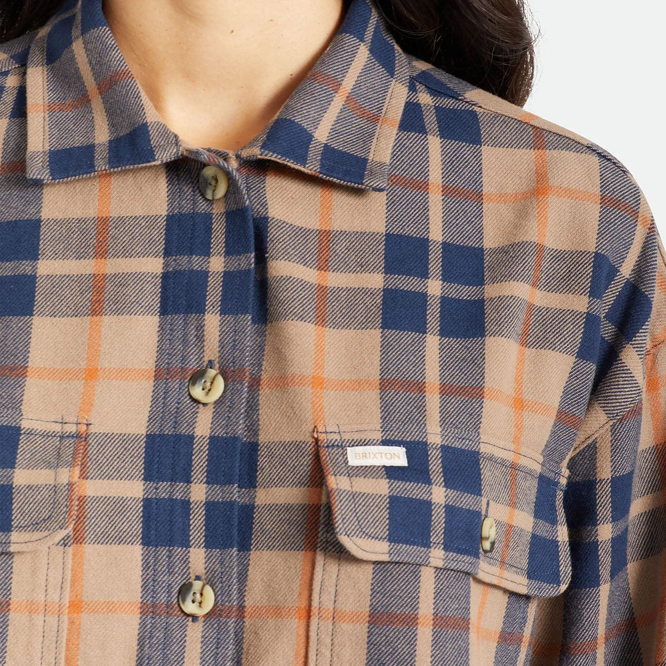 BOWERY W L/S FLANNEL - PINE BARK