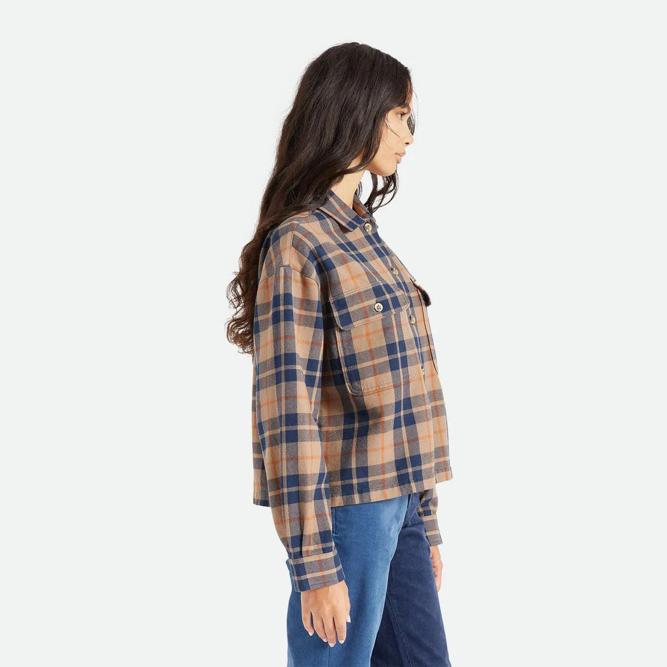 BOWERY W L/S FLANNEL - PINE BARK