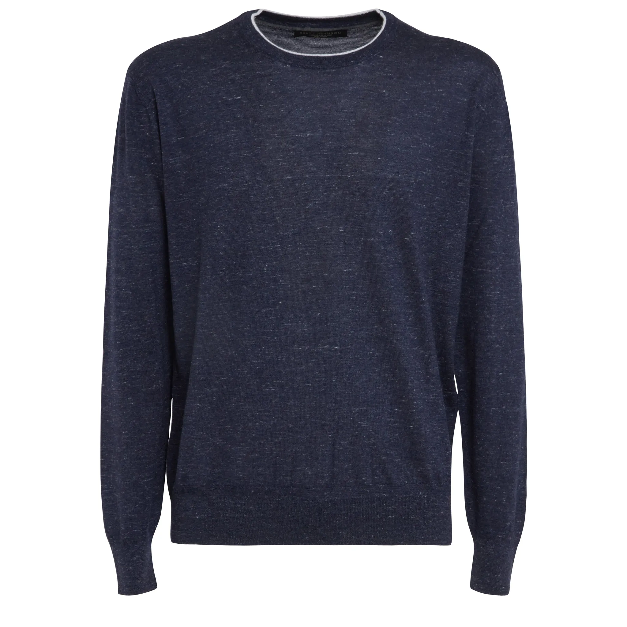 BRETT JOHNSON  Maglia in lana e seta blu