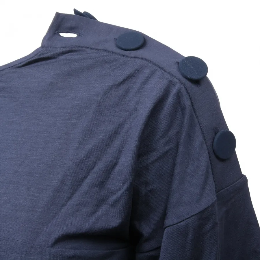 C4518 maglia donna ARMANI manica 3/4 blu navy t-shirt woman