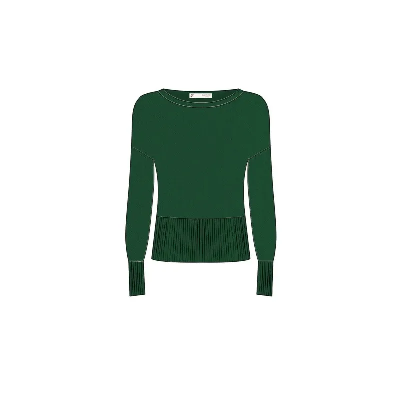Cafe Noir MAGLIA  BASIC SCOLLO A BARCA - C7JM0224