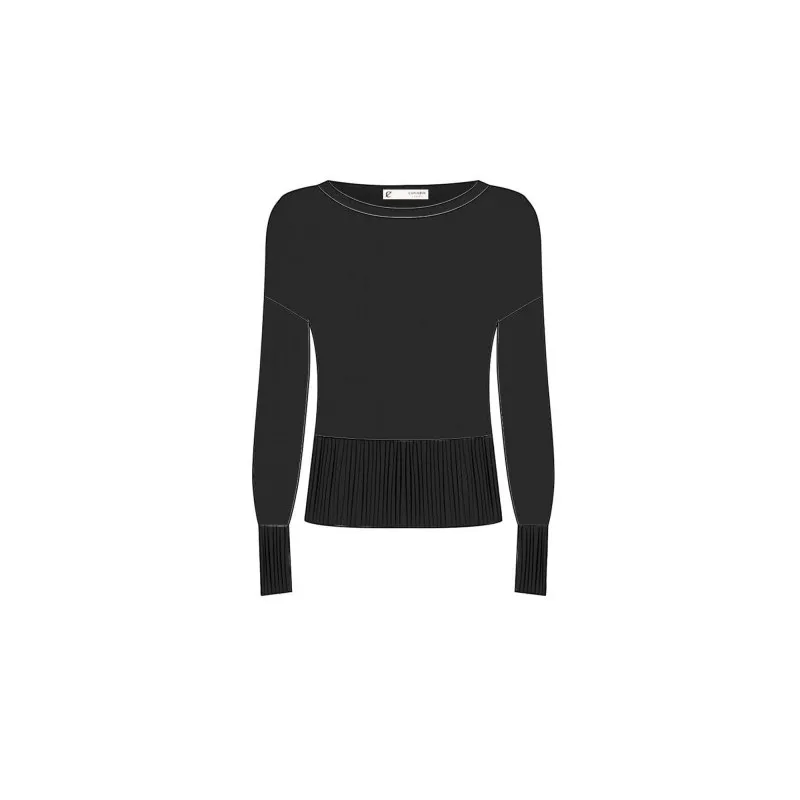 Cafe Noir MAGLIA  BASIC SCOLLO A BARCA - C7JM0224